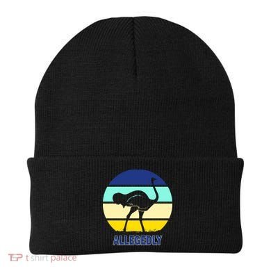 Allegedly Ostrich Retro Logo Beanie