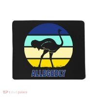 Allegedly Ostrich Retro Logo Mousepad thumb 0