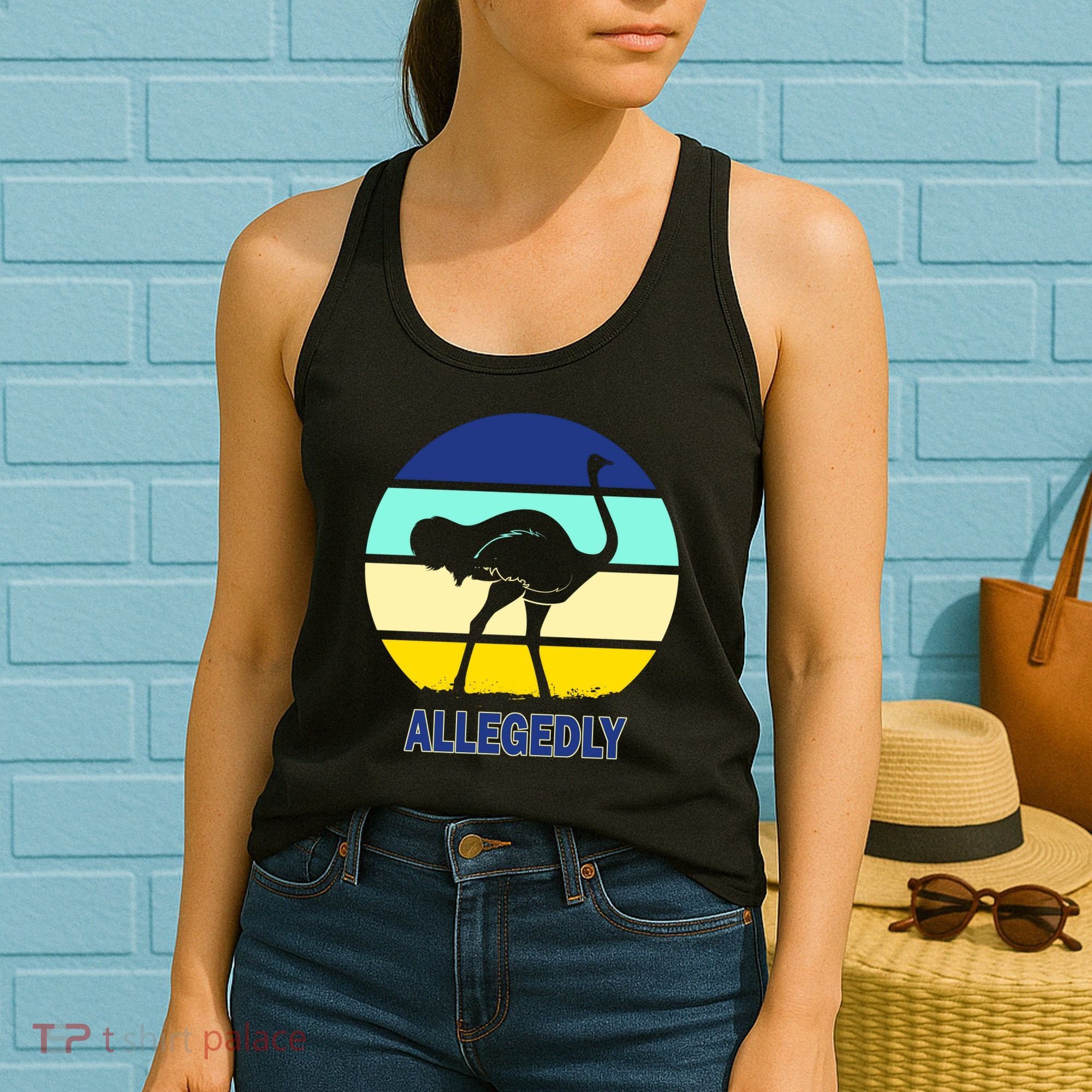 Allegedly Ostrich Retro Logo Women's Tank Top