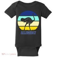 Allegedly Ostrich Retro Logo Baby Bodysuit thumb 0