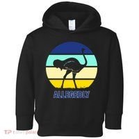 Allegedly Ostrich Retro Logo Toddler Hoodie thumb 0