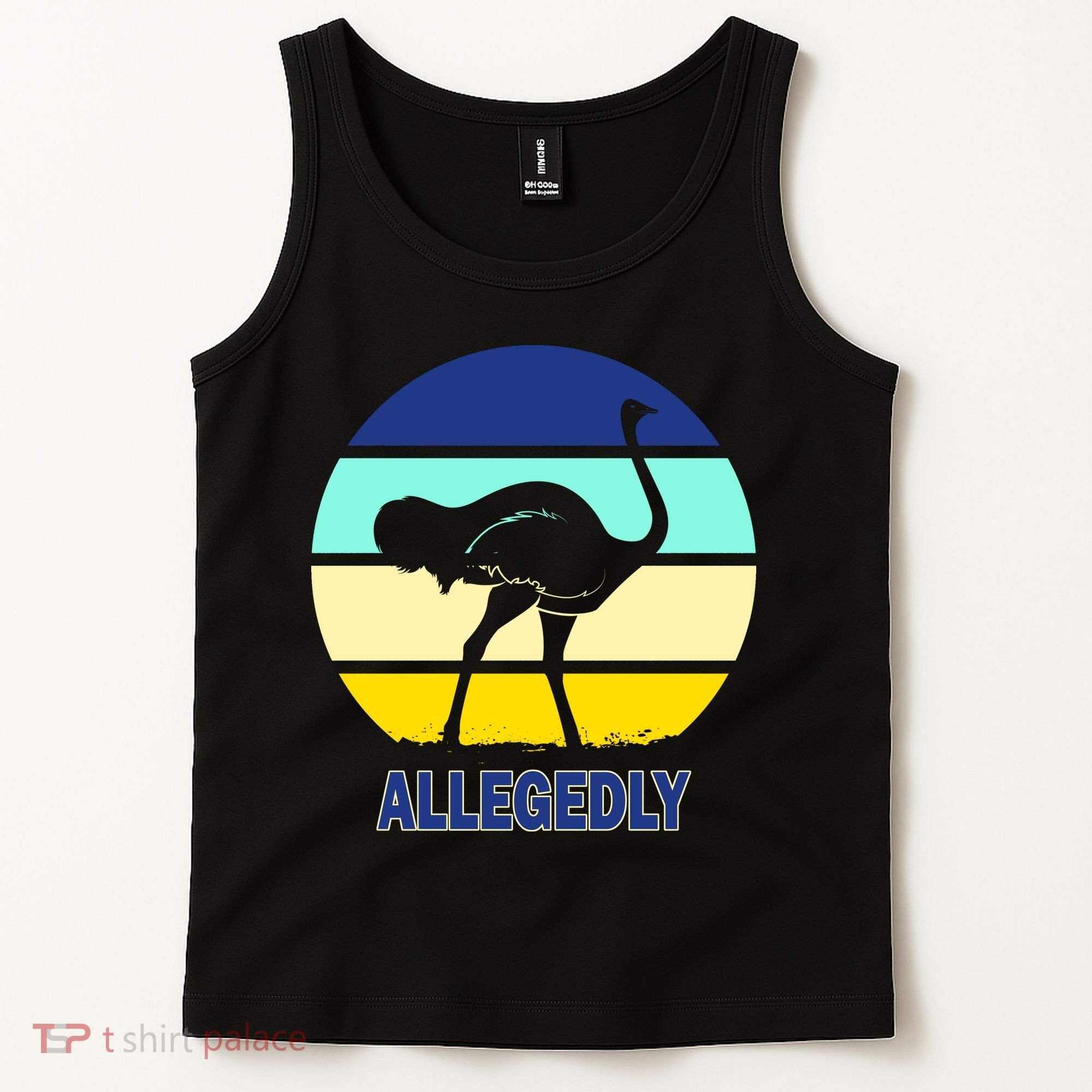 Allegedly Ostrich Retro Logo Tank Top