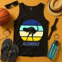 Allegedly Ostrich Retro Logo Tank Top thumb 4