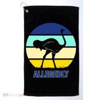 Allegedly Ostrich Retro Logo Golf Towel thumb 0