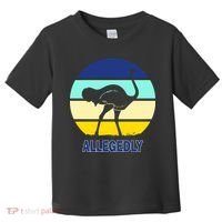 Allegedly Ostrich Retro Logo Toddler T-Shirt thumb 0