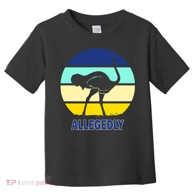 Allegedly Ostrich Retro Logo Toddler T-Shirt