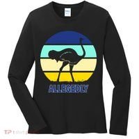Allegedly Ostrich Retro Logo Women's Long Sleeve Shirt thumb 0