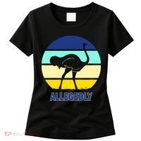 Allegedly Ostrich Retro Logo Women's T-Shirt thumb 0