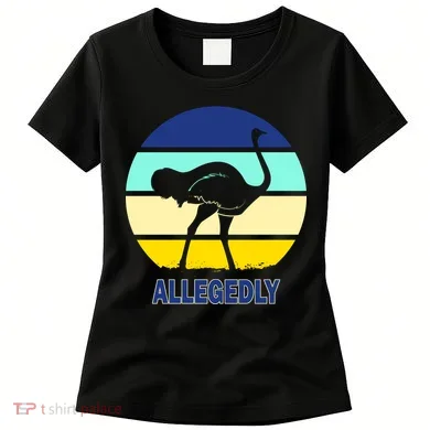 Allegedly Ostrich Retro Logo Women's T-Shirt