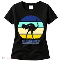 Allegedly Ostrich Retro Logo Women's T-Shirt thumb 0