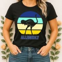 Allegedly Ostrich Retro Logo Women's T-Shirt thumb 2