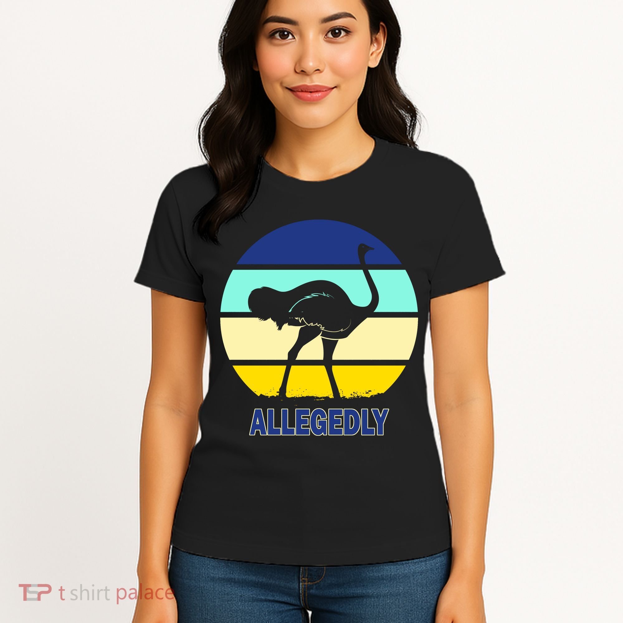 Allegedly Ostrich Retro Logo Women's T-Shirt