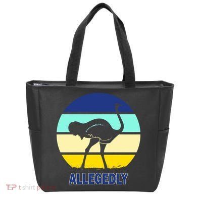 Allegedly Ostrich Retro Logo Tote Bag