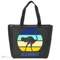 Allegedly Ostrich Retro Logo Tote Bag thumb 0
