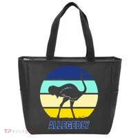 Allegedly Ostrich Retro Logo Tote Bag thumb 0