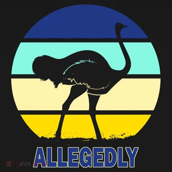 Allegedly Ostrich Retro Logo Tote Bag