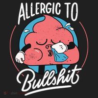 Allergic To Bullshit Funny Women's Sweatshirt thumb 2