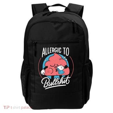 Allergic To Bullshit Funny Backpack