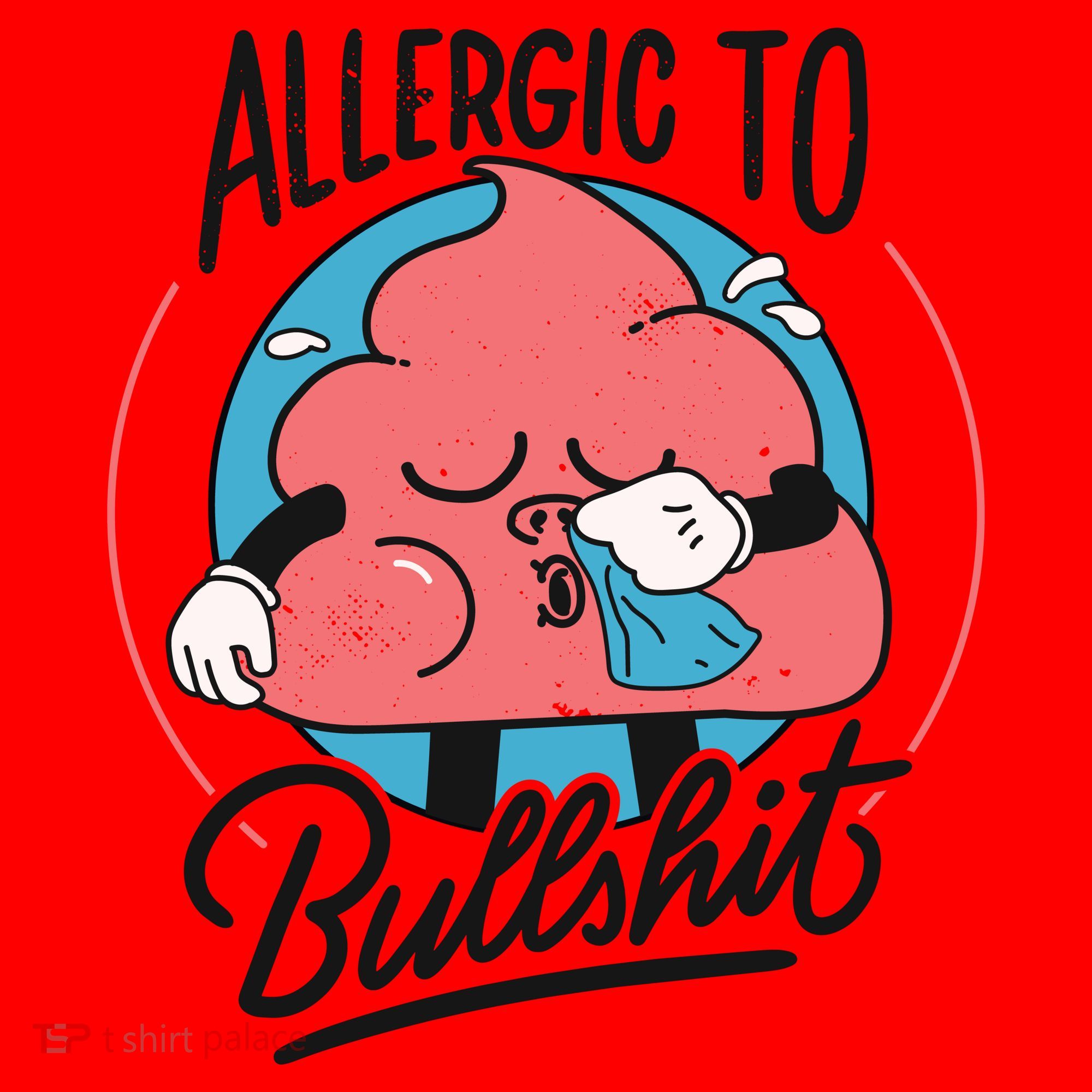 Allergic To Bullshit Funny Santa Hat