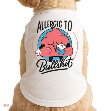 Allergic To Bullshit Funny Doggie Tank