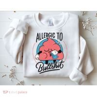 Allergic To Bullshit Funny Sweatshirt thumb 2