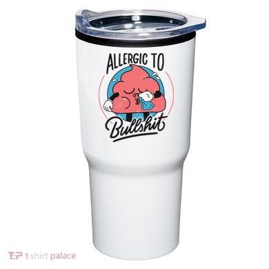 Allergic To Bullshit Funny Tumbler