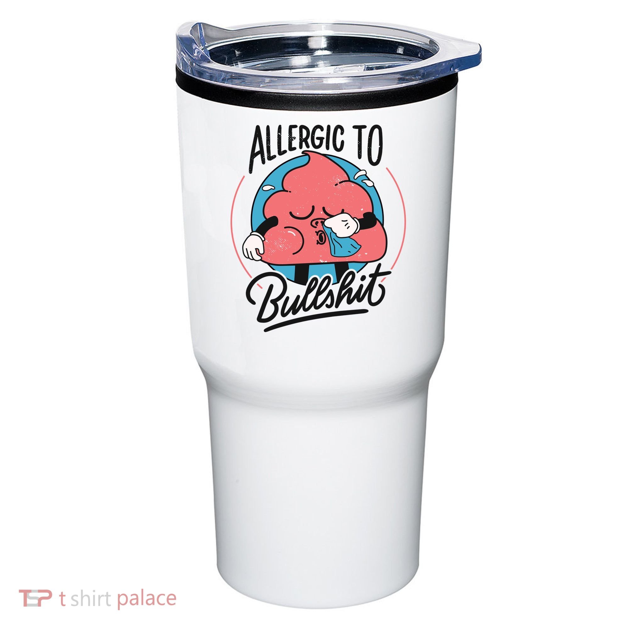 Allergic To Bullshit Funny Tumbler