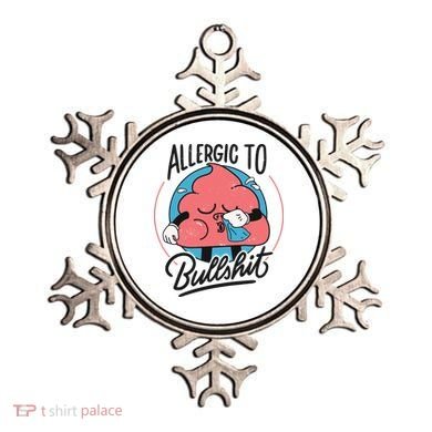 Allergic To Bullshit Funny Ornament