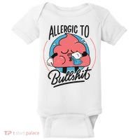 Allergic To Bullshit Funny Baby Bodysuit thumb 0