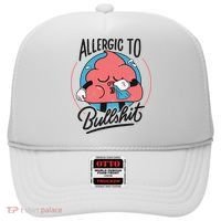 Allergic To Bullshit Funny Hat thumb 0