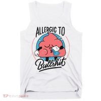 Allergic To Bullshit Funny Tank Top thumb 0