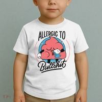 Allergic To Bullshit Funny Toddler T-Shirt thumb 2