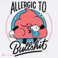 Allergic To Bullshit Funny Kids Hoodie thumb 5