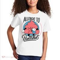 Allergic To Bullshit Funny Kids T-Shirt thumb 2