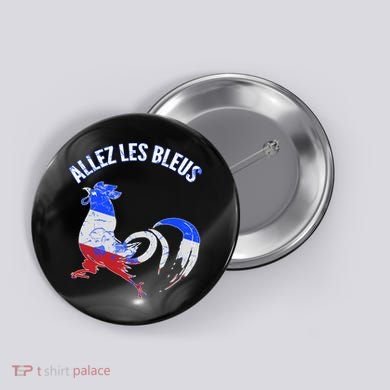 Allez Les Bleus France Soccer Button
