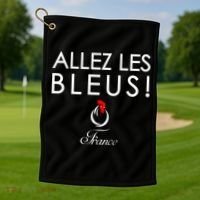 Allez Les Bleus France Soccer1 Golf Towel thumb 1