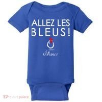 Allez Les Bleus France Soccer1 Baby Bodysuit thumb 0
