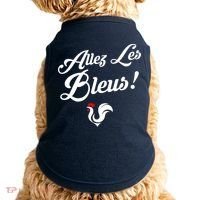 Allez Les Bleus France Team Chant Soccer Doggie Tank thumb 0