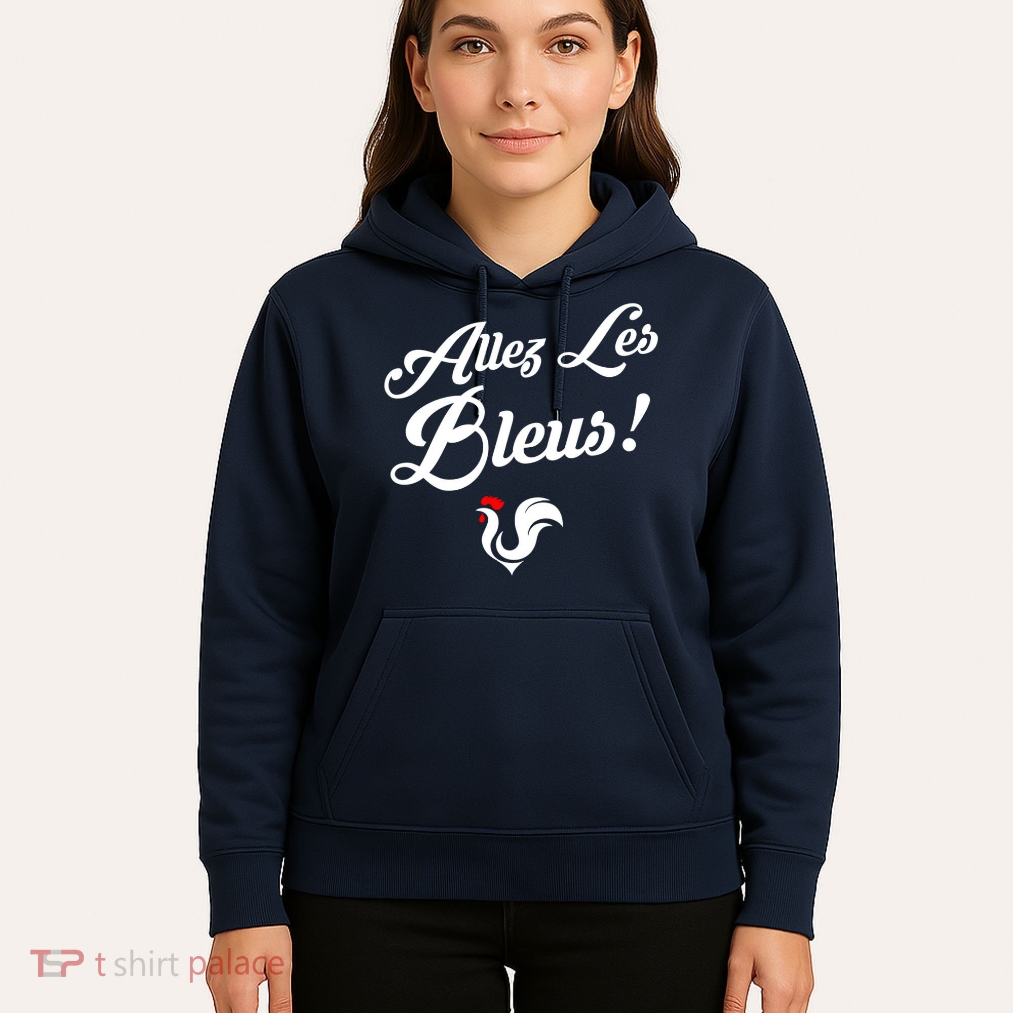 Allez Les Bleus France Team Chant Soccer Hoodie