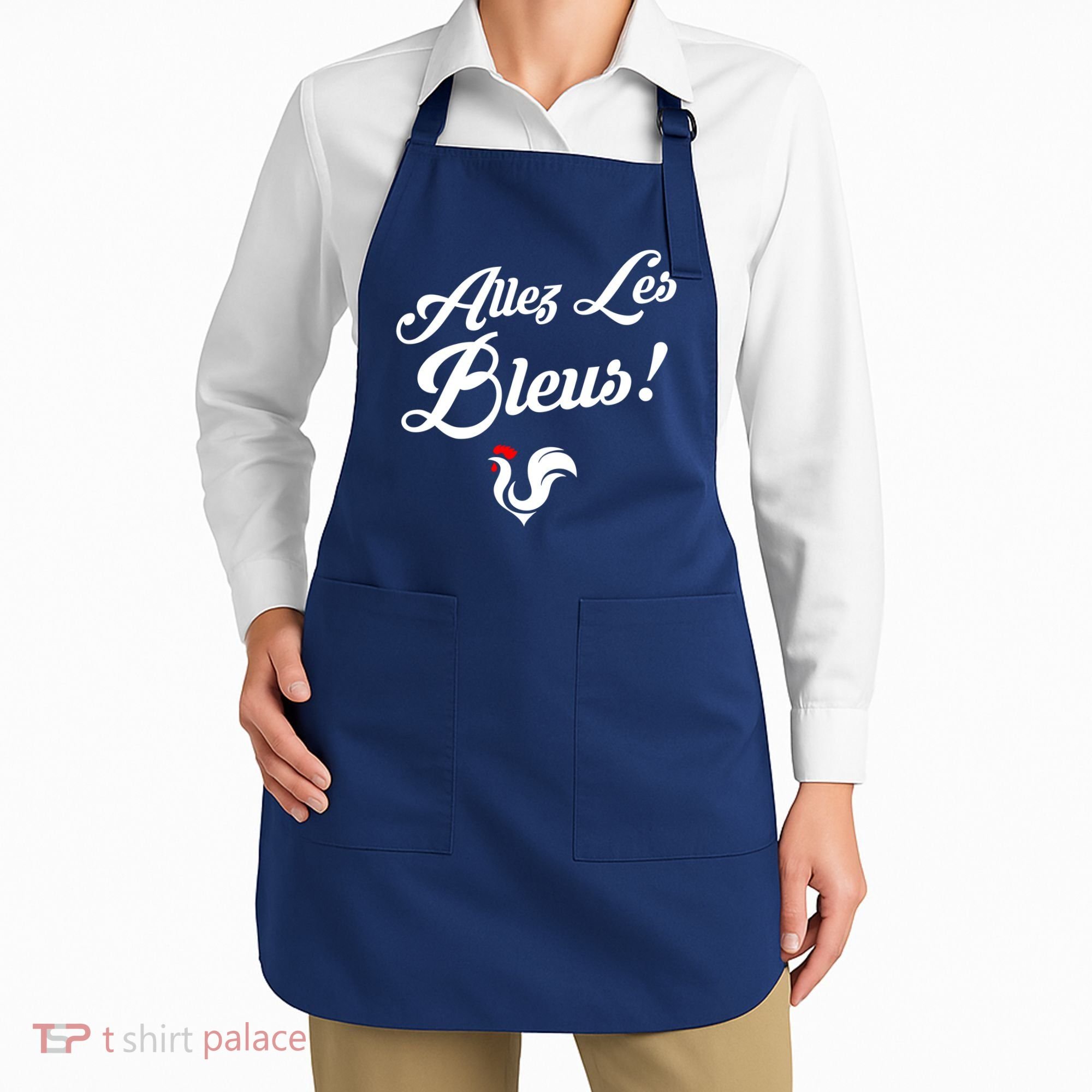 Allez Les Bleus France Team Chant Soccer Apron