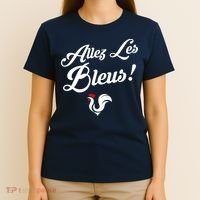 Allez Les Bleus France Team Chant Soccer T-Shirt thumb 4