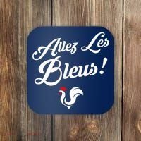 Allez Les Bleus France Team Chant Soccer Coaster thumb 0