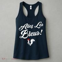 Allez Les Bleus France Team Chant Soccer Women's Tank Top thumb 3