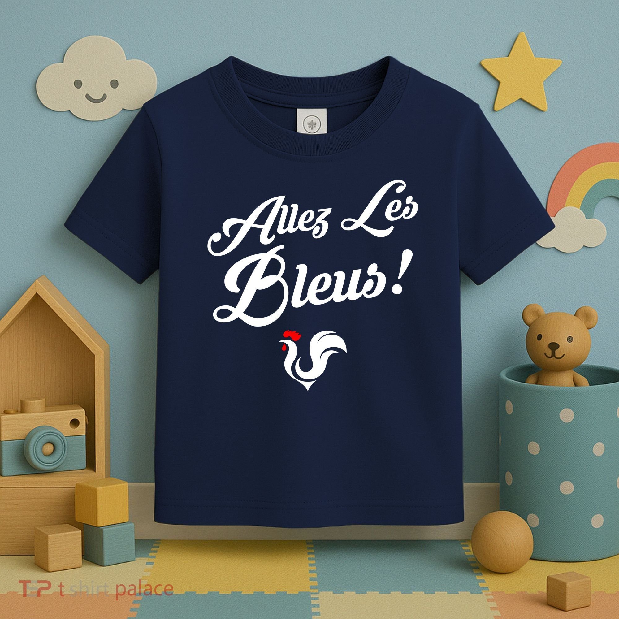 Allez Les Bleus France Team Chant Soccer Toddler T-Shirt