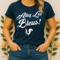 Allez Les Bleus France Team Chant Soccer Women's T-Shirt thumb 2