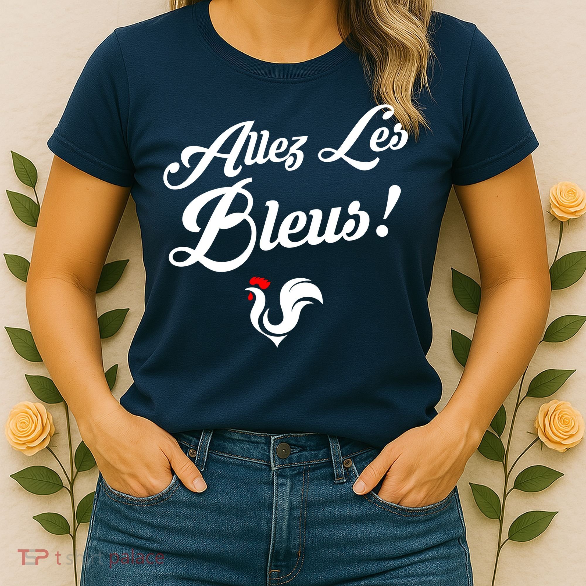 Allez Les Bleus France Team Chant Soccer Women's T-Shirt