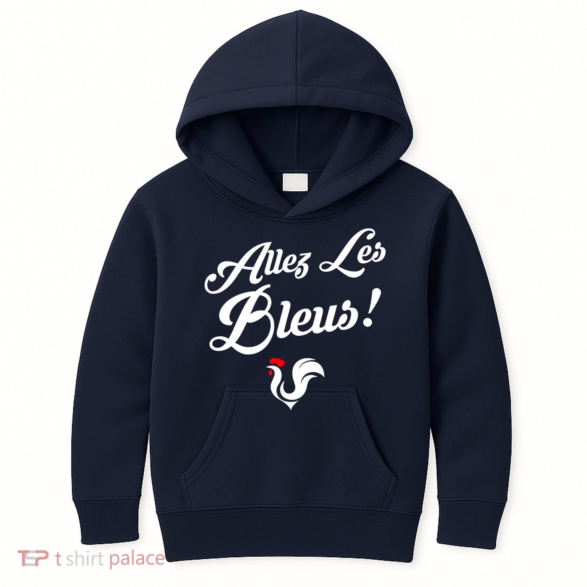 Allez Les Bleus France Team Chant Soccer Kids Hoodie