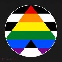 Ally Flag Circle Pyramid Pride Doggie Tank thumb 4