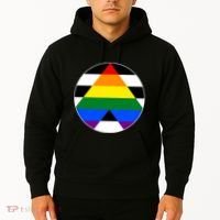 Ally Flag Circle Pyramid Pride Hoodie thumb 2
