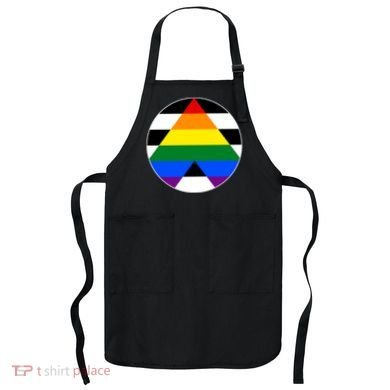 Ally Flag Circle Pyramid Pride Apron